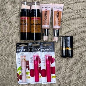 REVLON COSMETICS ft. FOUNDATION, LIP BALM, LIPSTICK (SEALED NEVER OPENED) BUNDLE